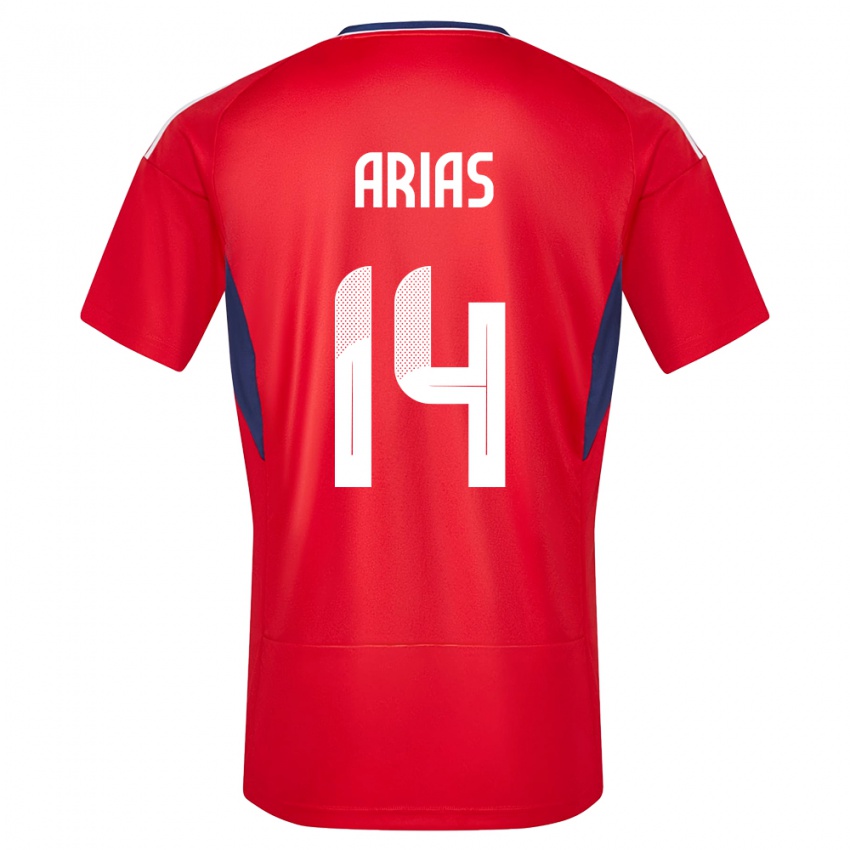 Herren Costa Rica Timothy Arias #14 Rot Heimtrikot Trikot 24-26 T-Shirt Schweiz