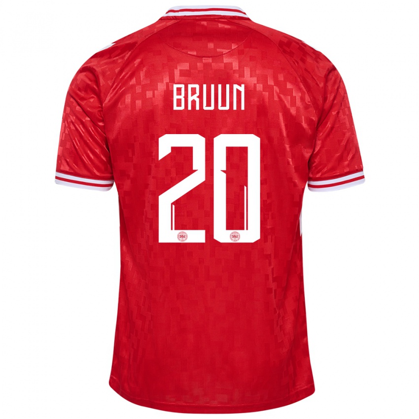 Herren Dänemark Signe Bruun #20 Rot Heimtrikot Trikot 24-26 T-Shirt Schweiz