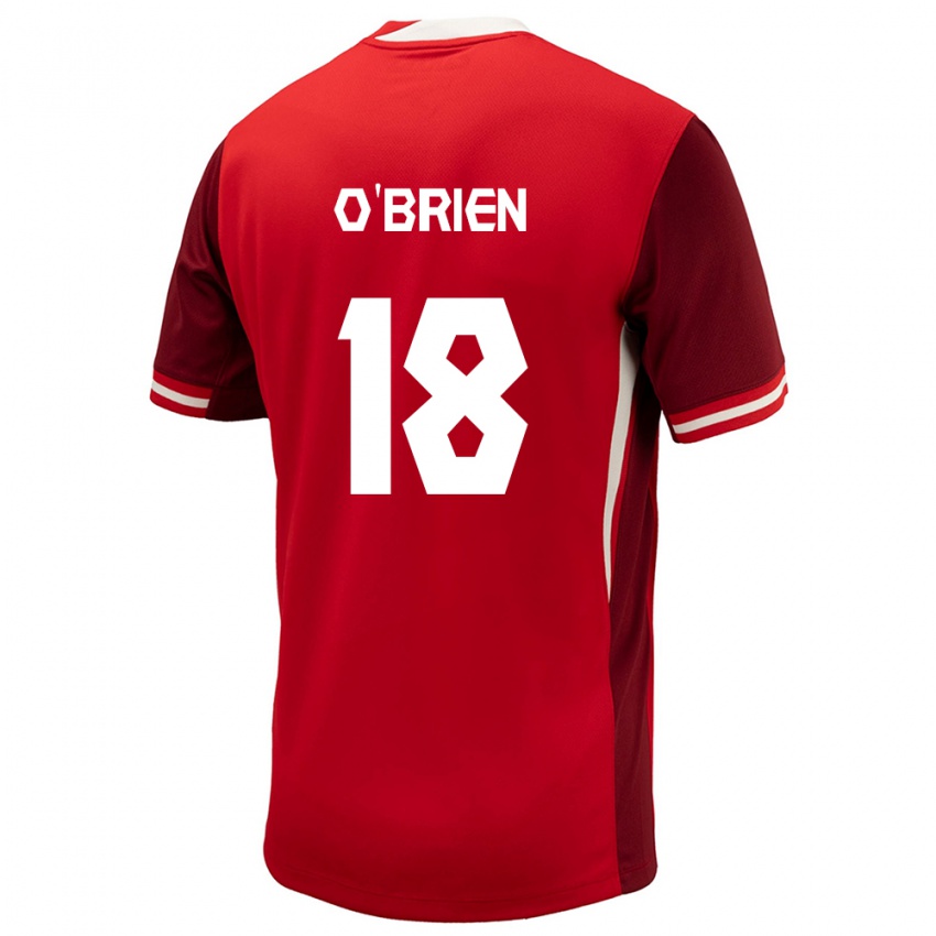 Herren Kanada Alexander O'brien #18 Rot Heimtrikot Trikot 24-26 T-Shirt Schweiz