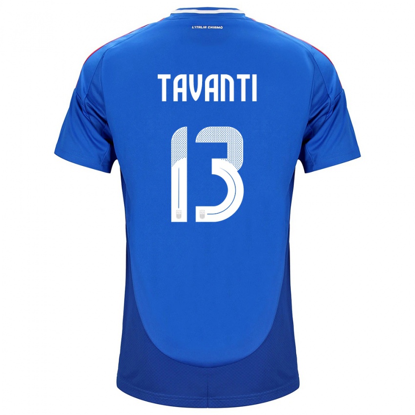 Herren Italien Samuele Tavanti #13 Blau Heimtrikot Trikot 24-26 T-Shirt Schweiz