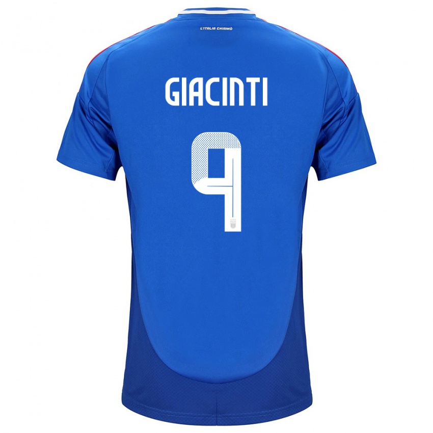 Herren Italien Valentina Giacinti #9 Blau Heimtrikot Trikot 24-26 T-Shirt Schweiz