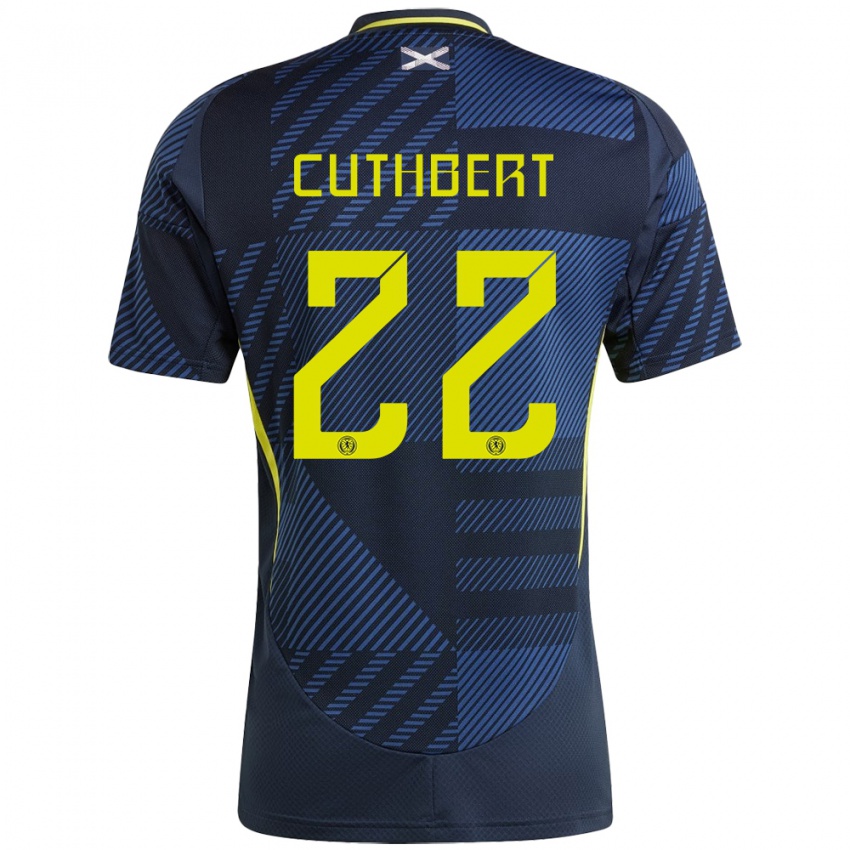 Herren Schottland Erin Cuthbert #22 Dunkelblau Heimtrikot Trikot 24-26 T-Shirt Schweiz