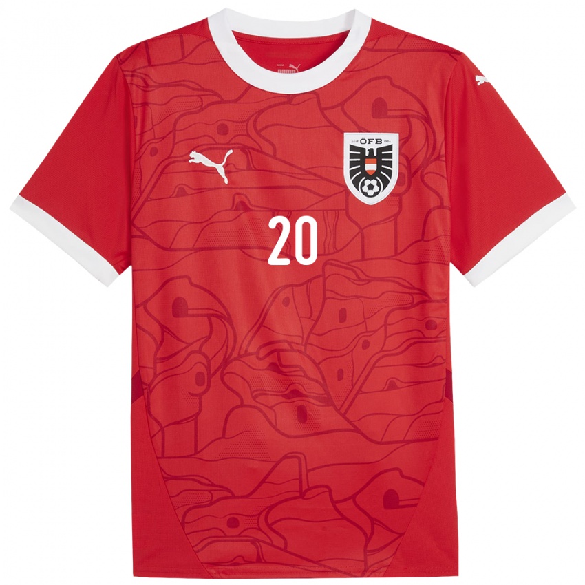 Herren Österreich Katharina Naschenweng #20 Rot Heimtrikot Trikot 24-26 T-Shirt Schweiz