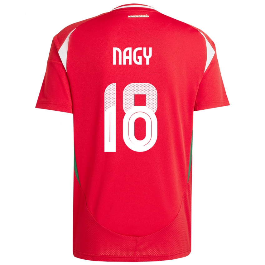 Herren Ungarn Zsolt Nagy #18 Rot Heimtrikot Trikot 24-26 T-Shirt Schweiz