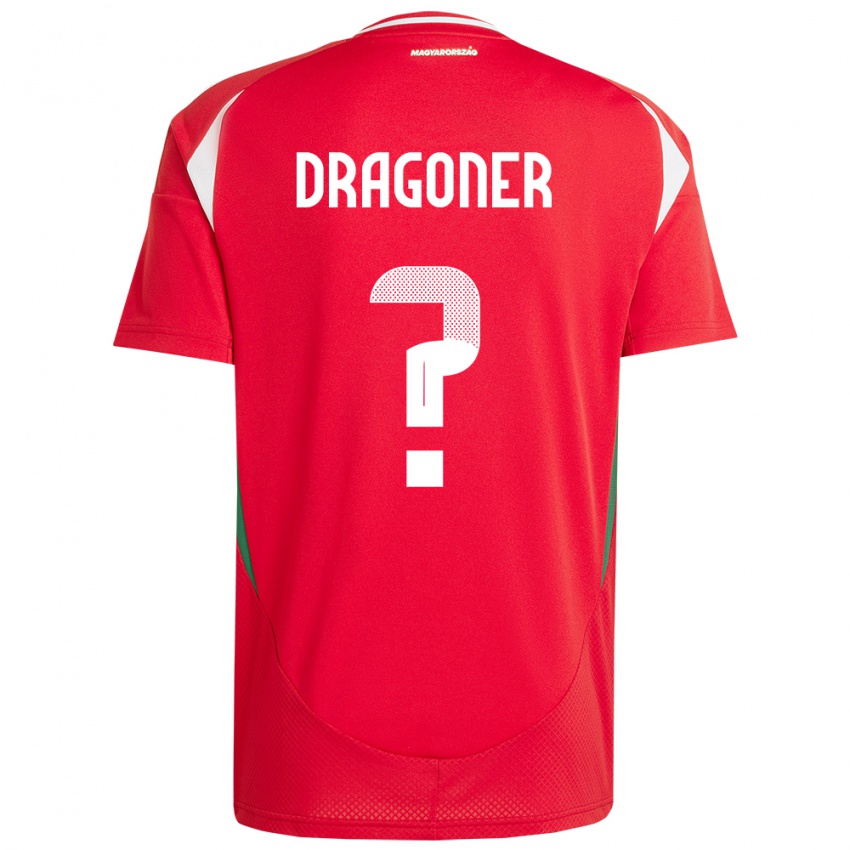 Herren Ungarn Áron Dragóner #0 Rot Heimtrikot Trikot 24-26 T-Shirt Schweiz