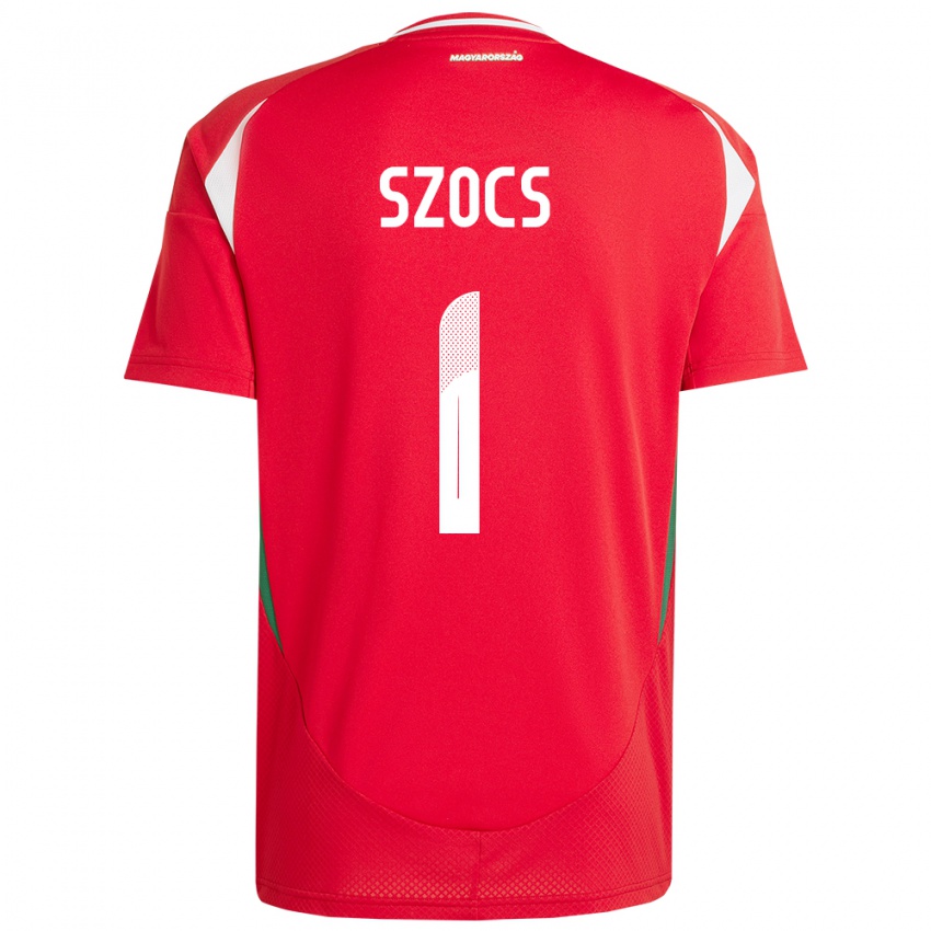 Herren Ungarn Réka Szőcs #1 Rot Heimtrikot Trikot 24-26 T-Shirt Schweiz