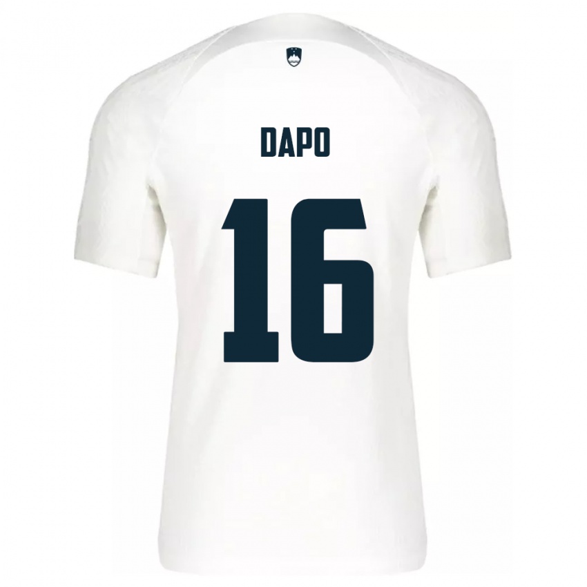 Herren Slowenien Jan Dapo #16 Weiß Heimtrikot Trikot 24-26 T-Shirt Schweiz