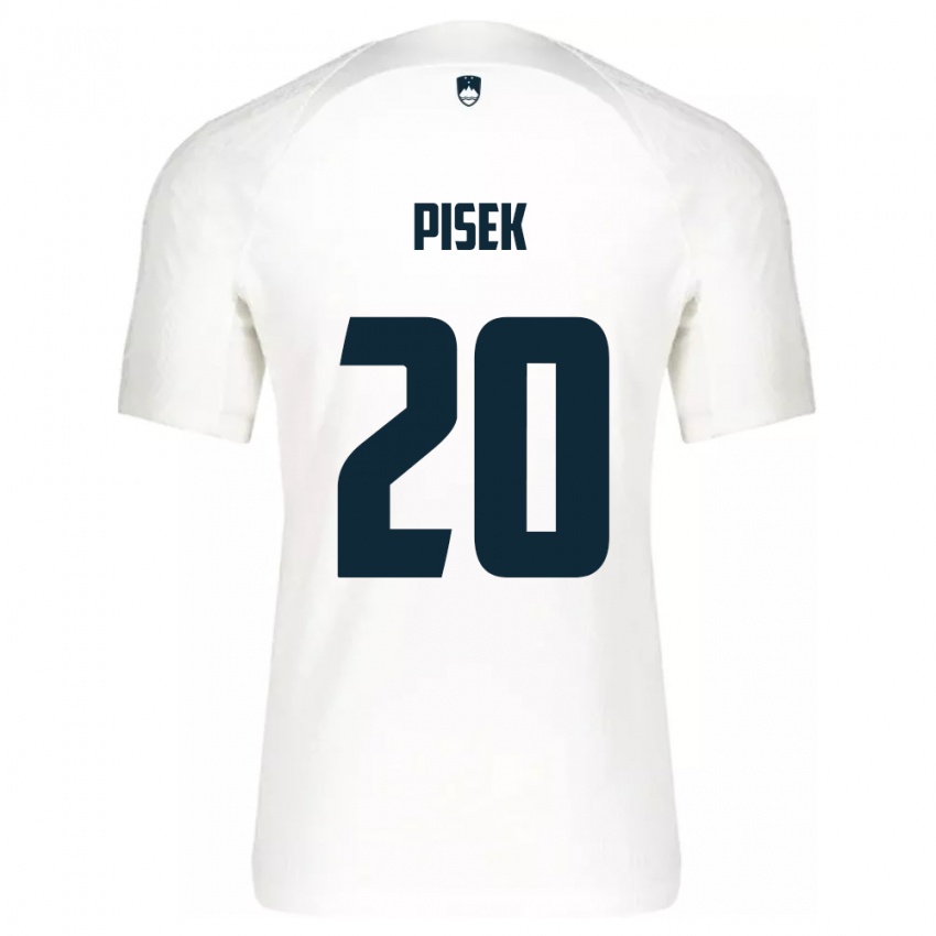 Herren Slowenien Jost Pisek #20 Weiß Heimtrikot Trikot 24-26 T-Shirt Schweiz