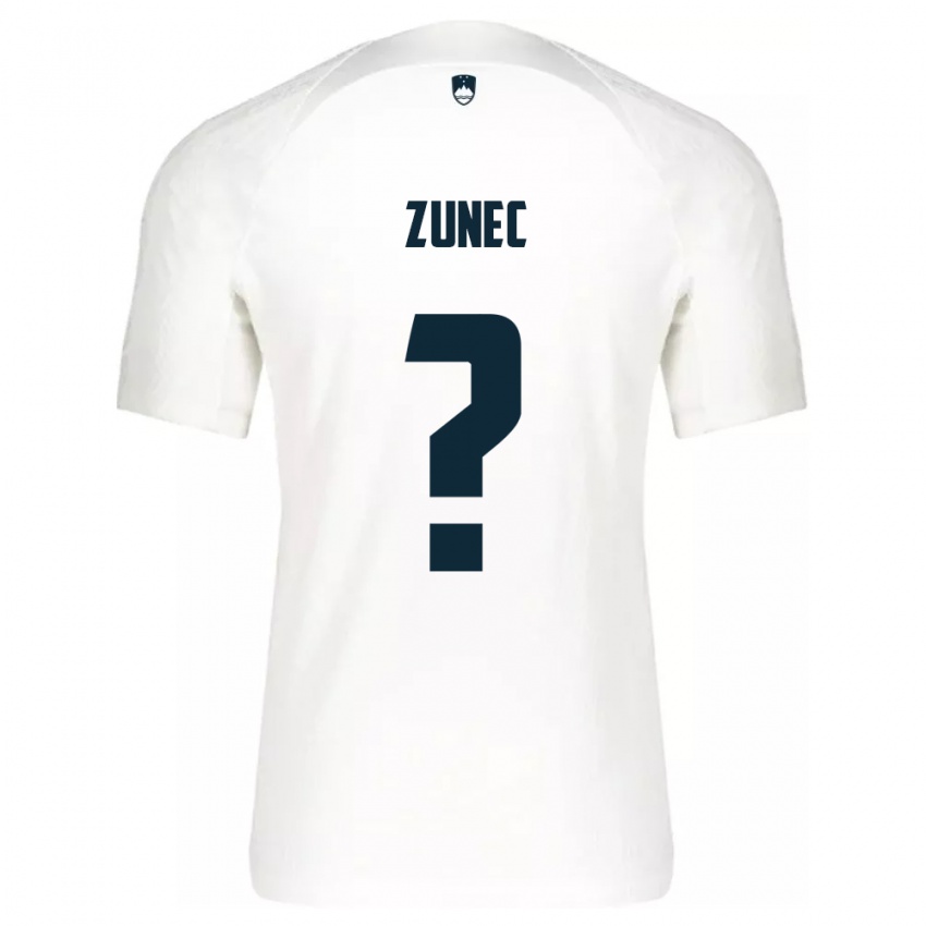 Herren Slowenien Bor Zunec #0 Weiß Heimtrikot Trikot 24-26 T-Shirt Schweiz