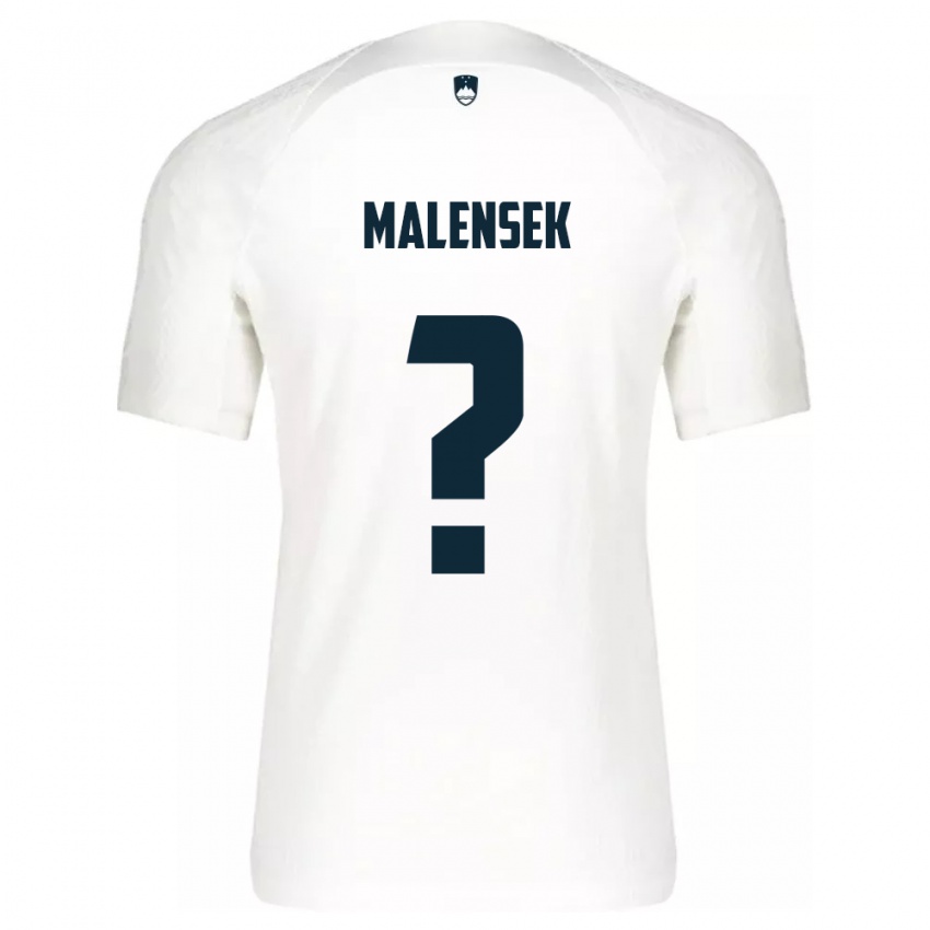 Herren Slowenien Matej Malensek #0 Weiß Heimtrikot Trikot 24-26 T-Shirt Schweiz