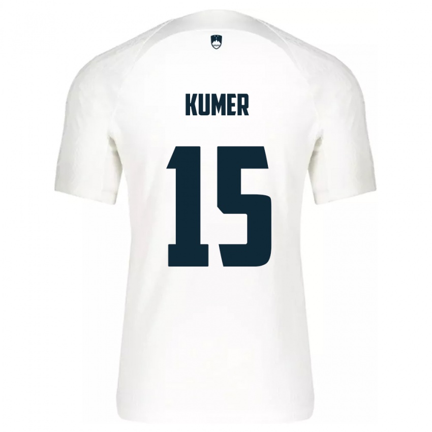 Herren Slowenien Alin Kumer #15 Weiß Heimtrikot Trikot 24-26 T-Shirt Schweiz