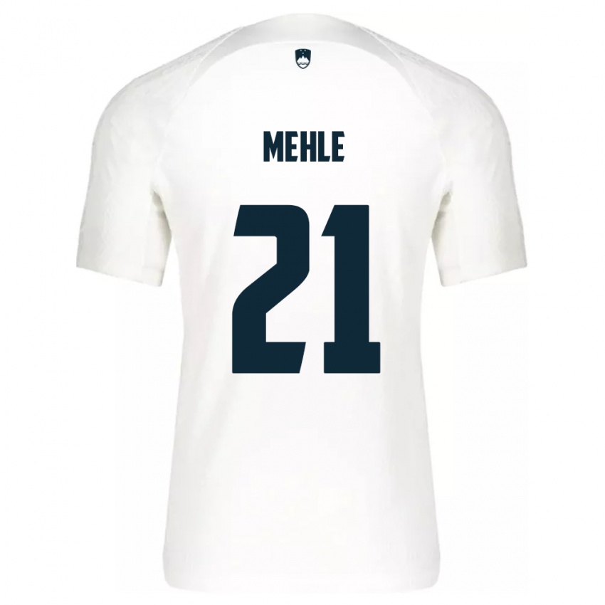 Herren Slowenien Matej Mehle #21 Weiß Heimtrikot Trikot 24-26 T-Shirt Schweiz