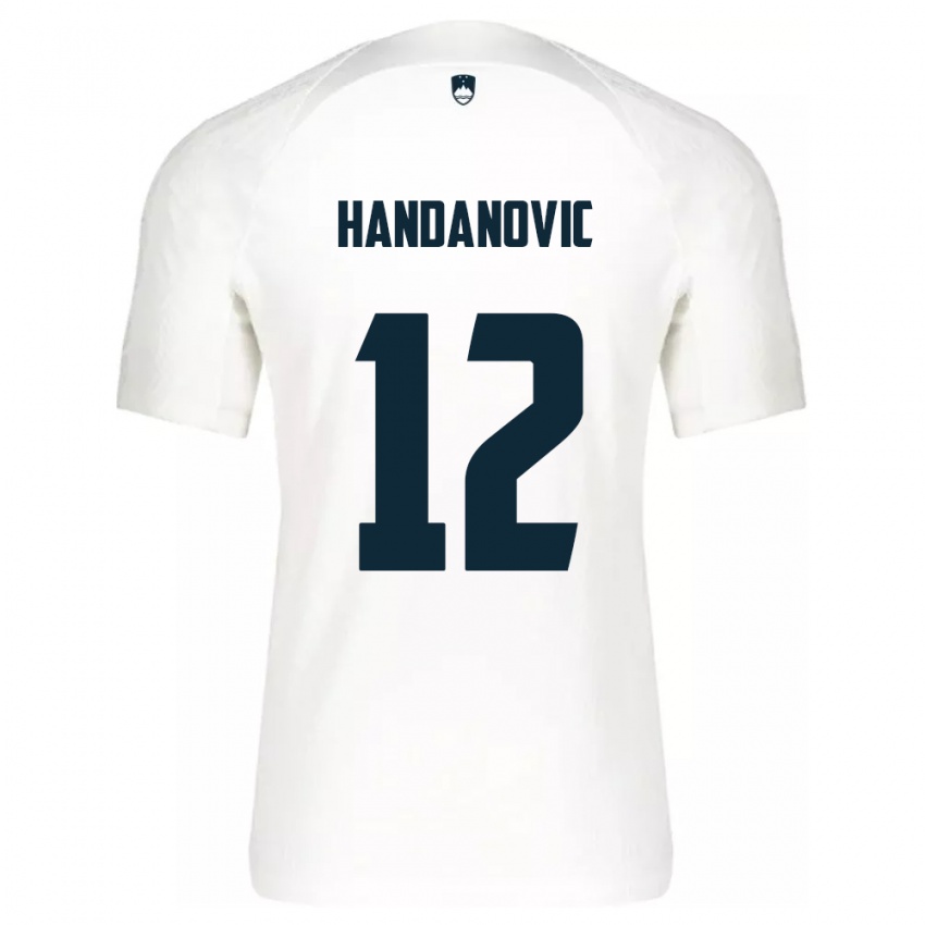 Herren Slowenien Tanej Handanovic #12 Weiß Heimtrikot Trikot 24-26 T-Shirt Schweiz