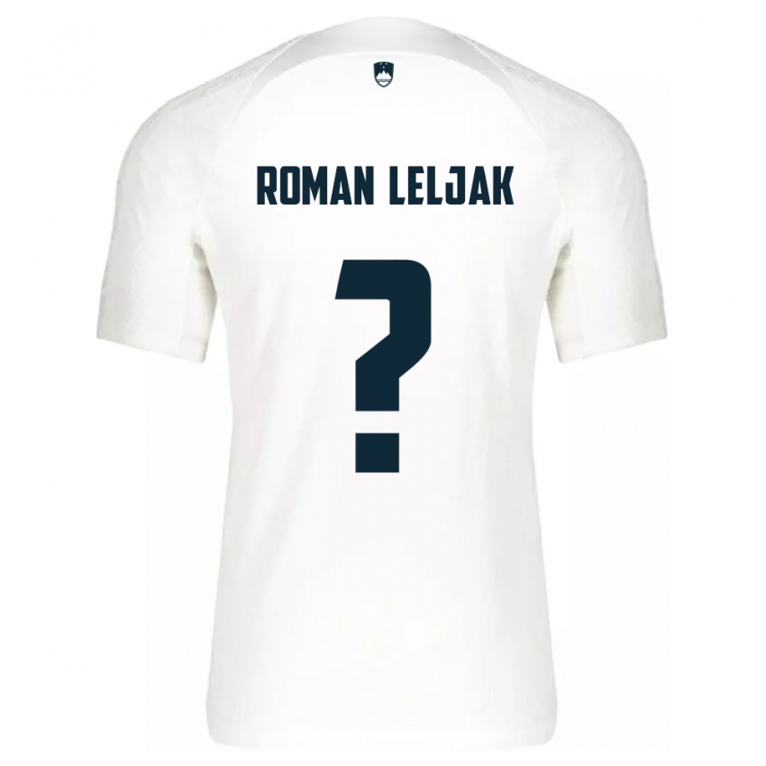 Herren Slowenien Nejc Roman Leljak #0 Weiß Heimtrikot Trikot 24-26 T-Shirt Schweiz