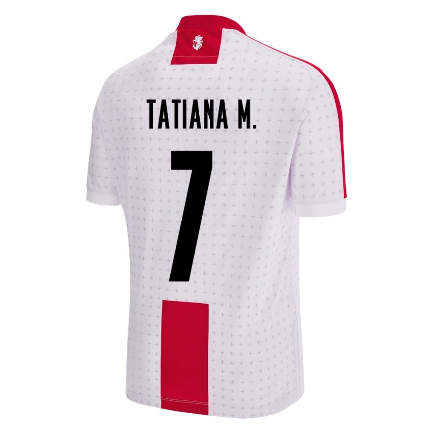 Herren Georgien Tatiana Matveeva #7 Weiß Heimtrikot Trikot 24-26 T-Shirt Schweiz