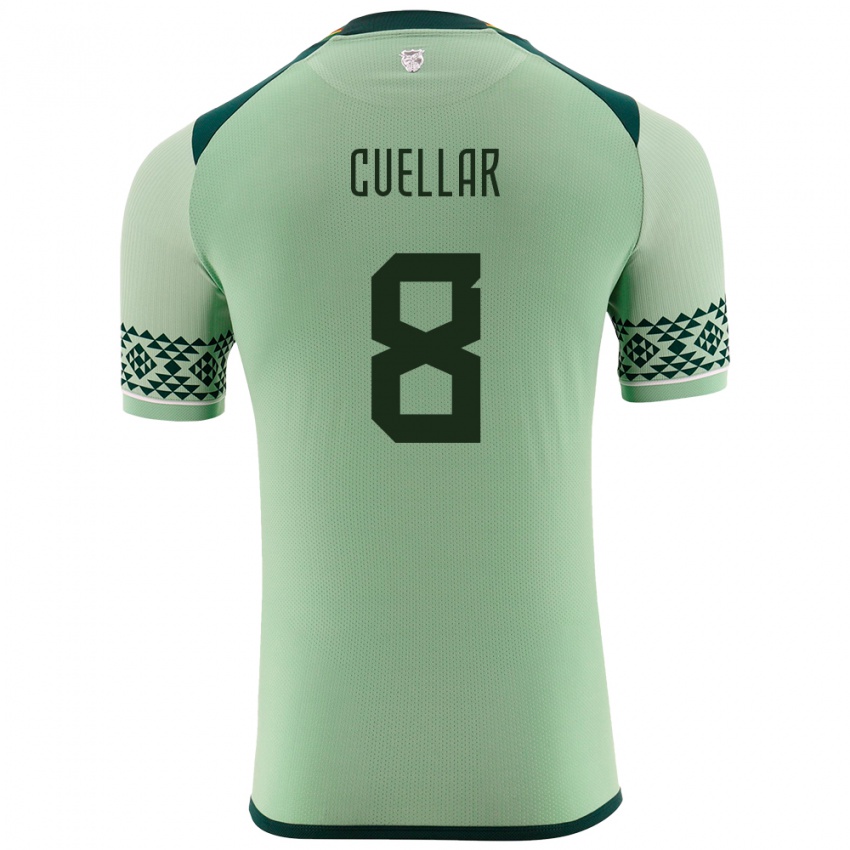 Herren Bolivien Jaume Cuéllar #8 Hellgrün Heimtrikot Trikot 24-26 T-Shirt Schweiz