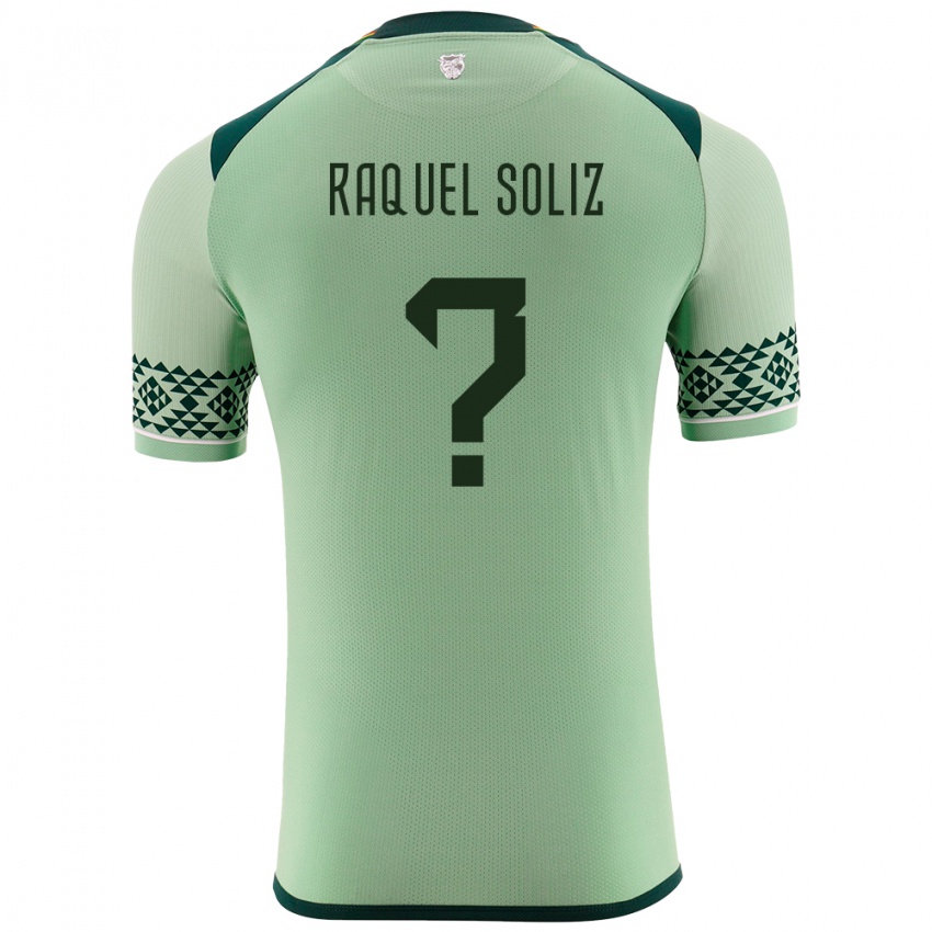 Herren Bolivien Ruth Raquel Soliz #0 Hellgrün Heimtrikot Trikot 24-26 T-Shirt Schweiz