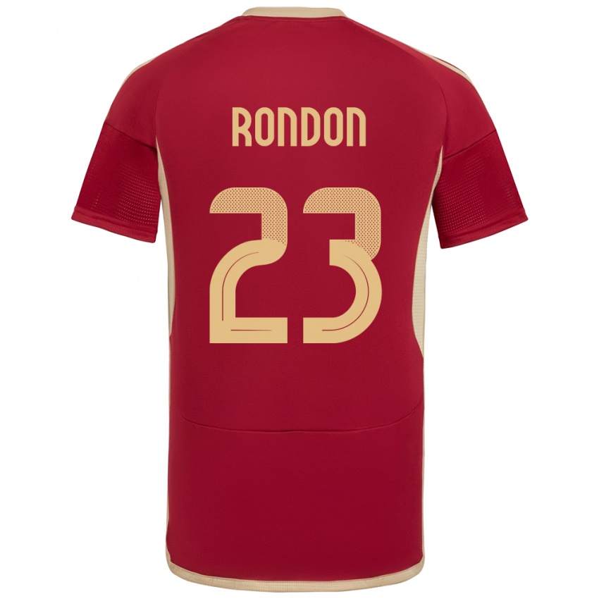 Herren Venezuela Salomón Rondón #23 Burgund Heimtrikot Trikot 24-26 T-Shirt Schweiz