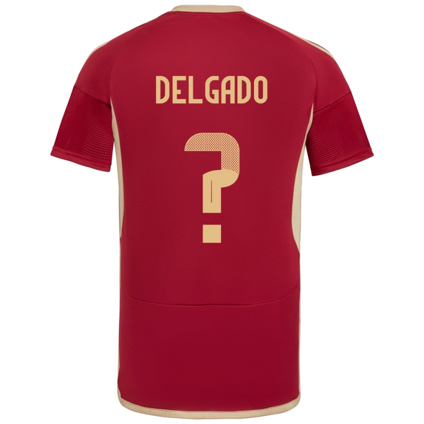 Herren Venezuela Álex Delgado #0 Burgund Heimtrikot Trikot 24-26 T-Shirt Schweiz