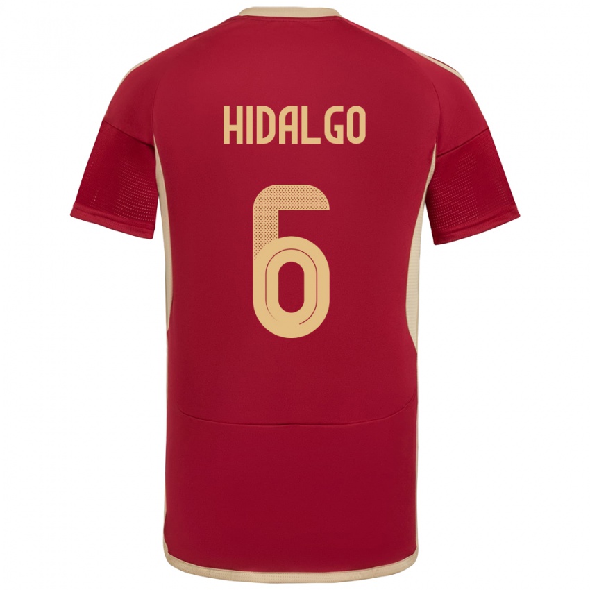 Herren Venezuela Rai Hidalgo #6 Burgund Heimtrikot Trikot 24-26 T-Shirt Schweiz