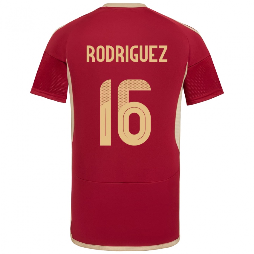 Herren Venezuela Arianna Rodríguez #16 Burgund Heimtrikot Trikot 24-26 T-Shirt Schweiz