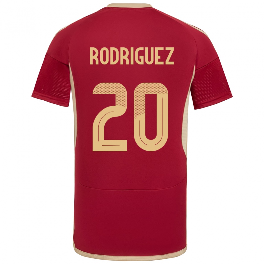 Herren Venezuela Dayana Rodríguez #20 Burgund Heimtrikot Trikot 24-26 T-Shirt Schweiz