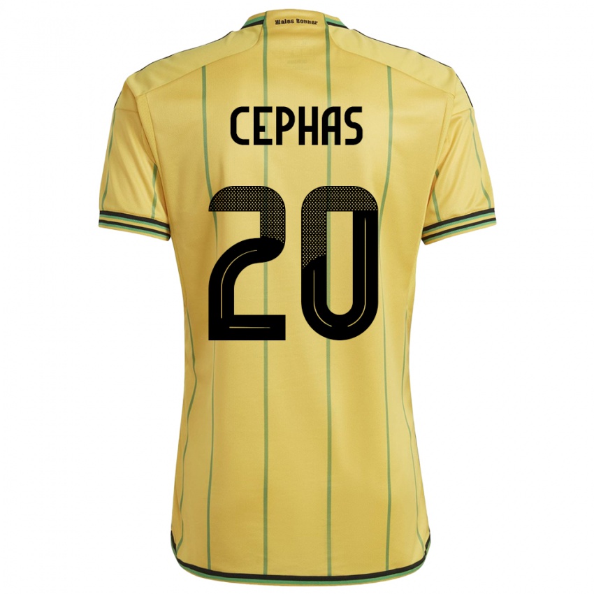 Herren Jamaika Renaldo Cephas #20 Gelb Heimtrikot Trikot 24-26 T-Shirt Schweiz