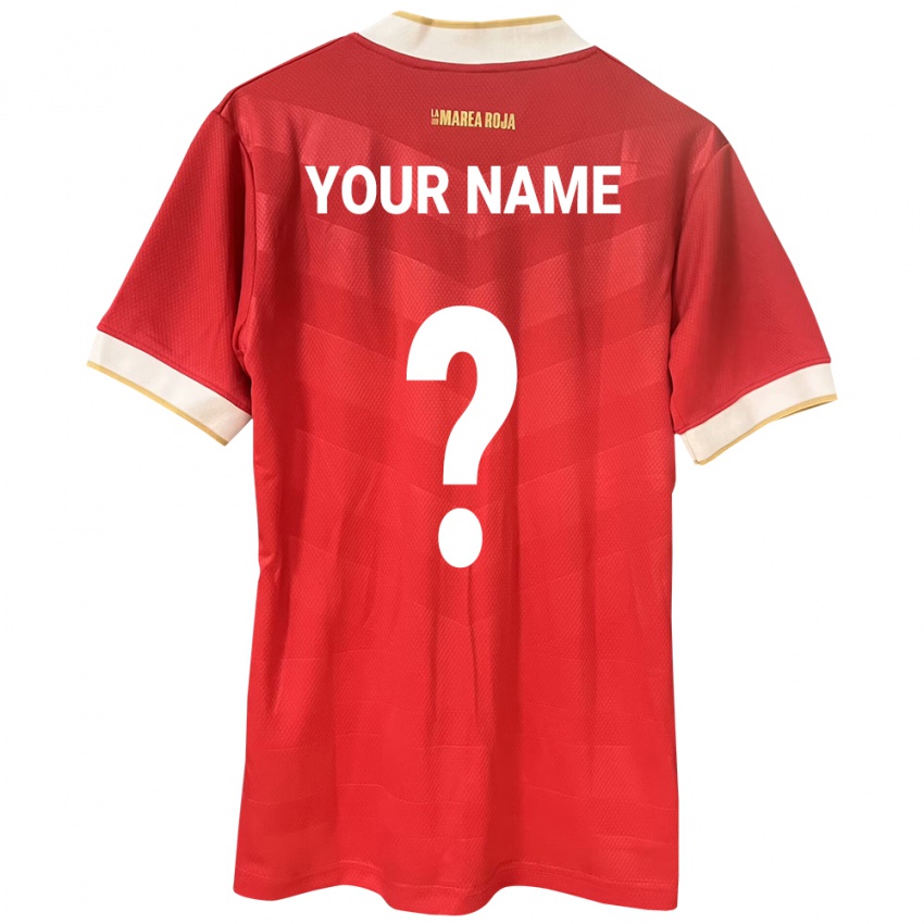 Herren Panama Ihren Namen #0 Rot Heimtrikot Trikot 24-26 T-Shirt Schweiz