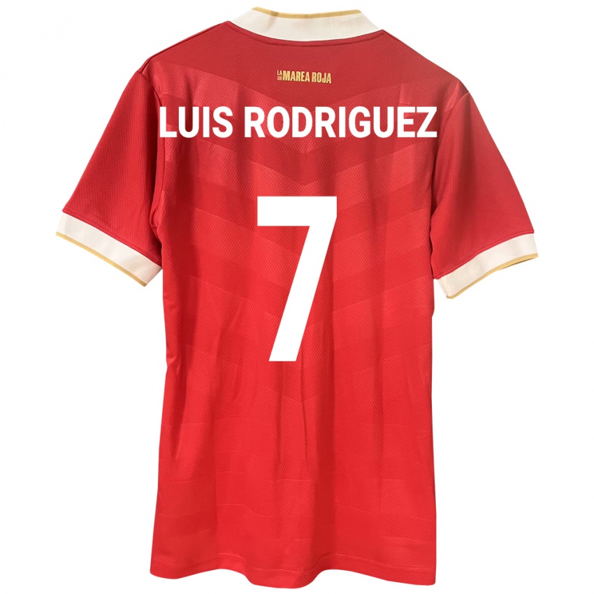 Herren Panama José Luis Rodríguez #7 Rot Heimtrikot Trikot 24-26 T-Shirt Schweiz