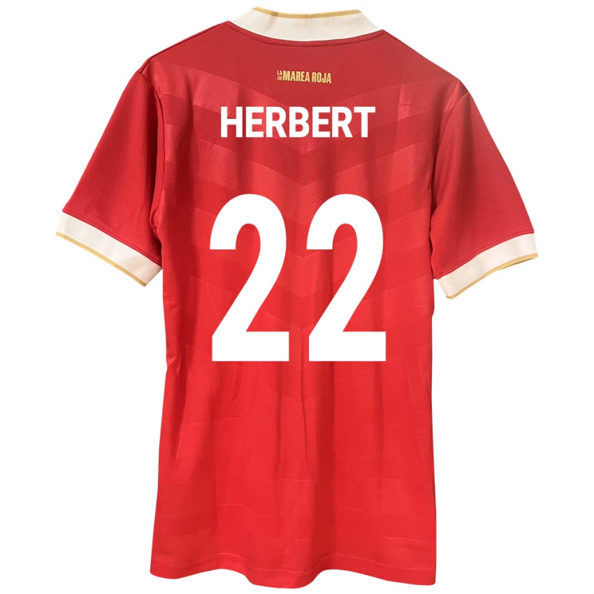 Herren Panama Antony Herbert #22 Rot Heimtrikot Trikot 24-26 T-Shirt Schweiz