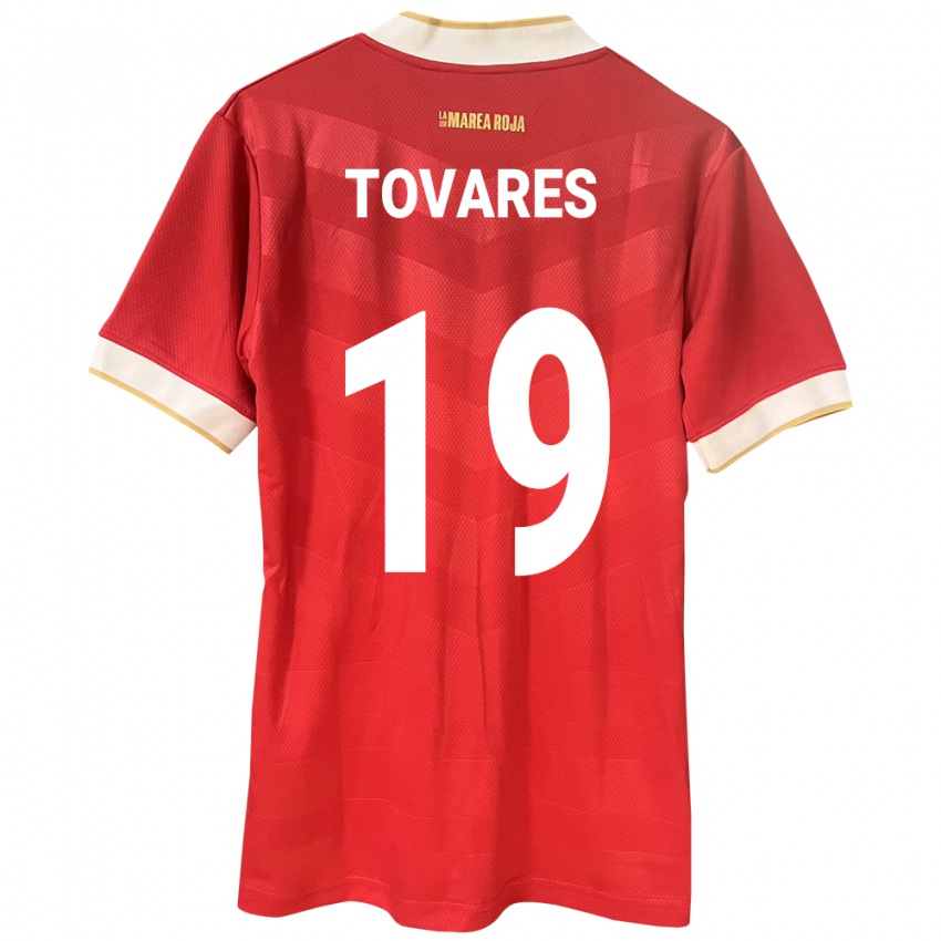 Herren Panama Kahir Tovares #19 Rot Heimtrikot Trikot 24-26 T-Shirt Schweiz