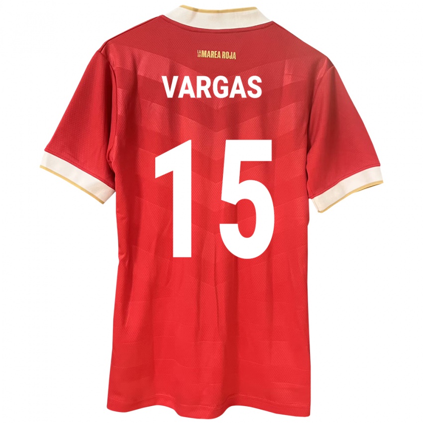 Herren Panama Rosario Vargas #15 Rot Heimtrikot Trikot 24-26 T-Shirt Schweiz