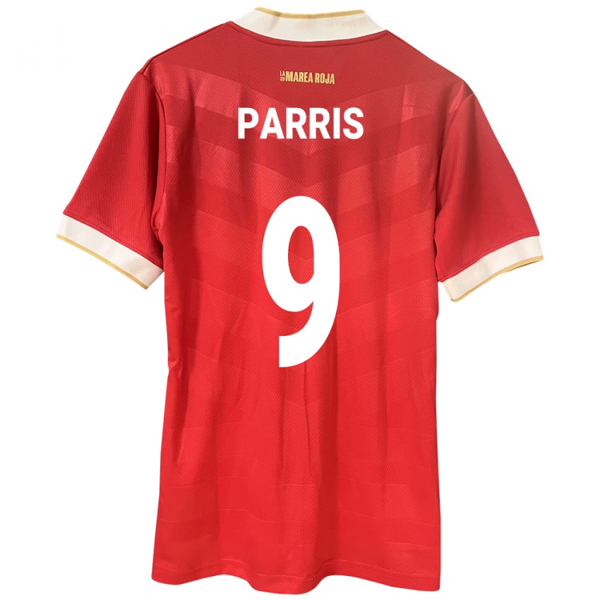 Herren Panama Katherine Parris #9 Rot Heimtrikot Trikot 24-26 T-Shirt Schweiz