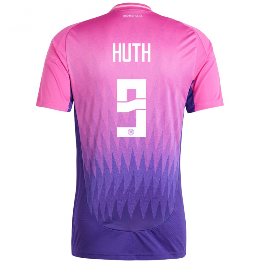 Homme Maillot Allemagne Svenja Huth #9 Rose-Mauve Tenues Extérieur 24-26 T-Shirt Suisse
