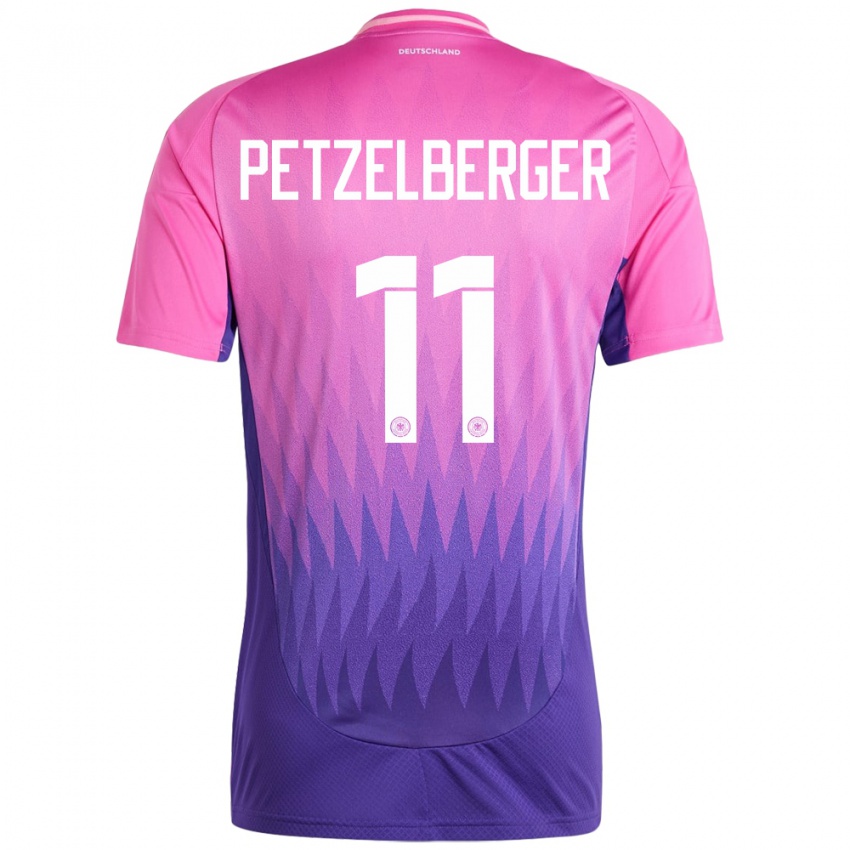 Homme Maillot Allemagne Ramona Petzelberger #11 Rose-Mauve Tenues Extérieur 24-26 T-Shirt Suisse