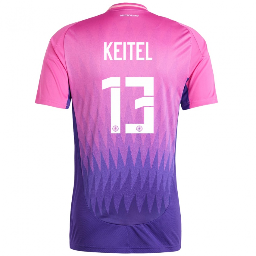 Homme Maillot Allemagne Yannik Keitel #13 Rose-Mauve Tenues Extérieur 24-26 T-Shirt Suisse