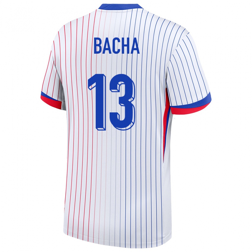 Homme Maillot France Selma Bacha #13 Blanc Tenues Extérieur 24-26 T-Shirt Suisse