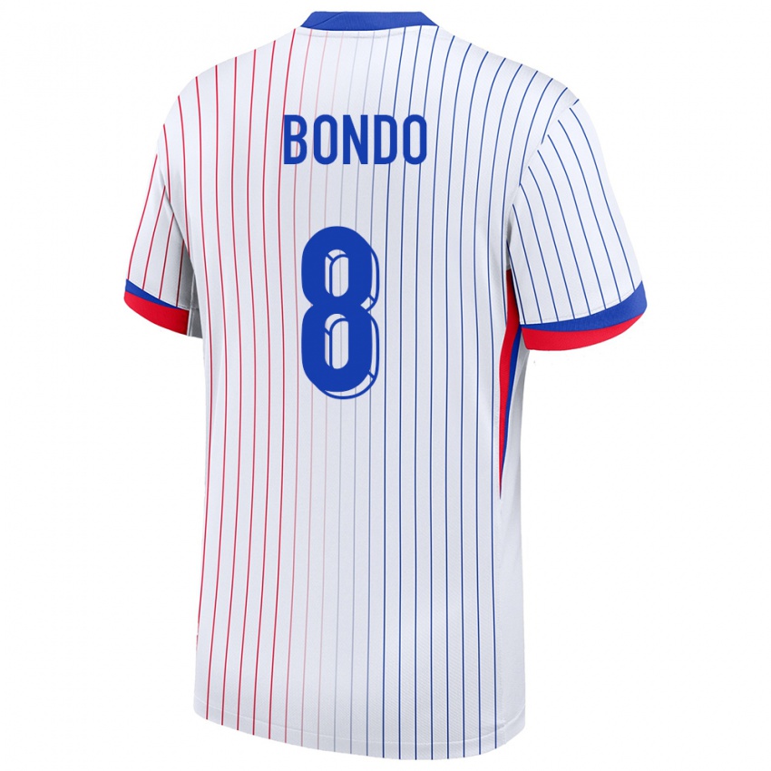 Homme Maillot France Warren Bondo #8 Blanc Tenues Extérieur 24-26 T-Shirt Suisse