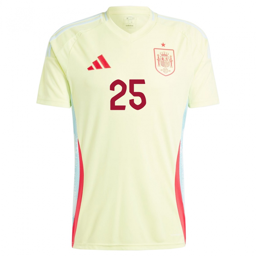 Herren Spanien Ainhoa Vicente #25 Gelb Auswärtstrikot Trikot 24-26 T-Shirt Schweiz