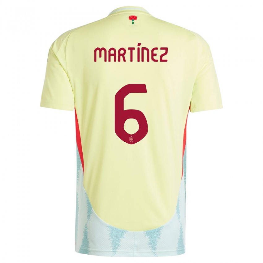 Herren Spanien Roger Martinez #6 Gelb Auswärtstrikot Trikot 24-26 T-Shirt Schweiz