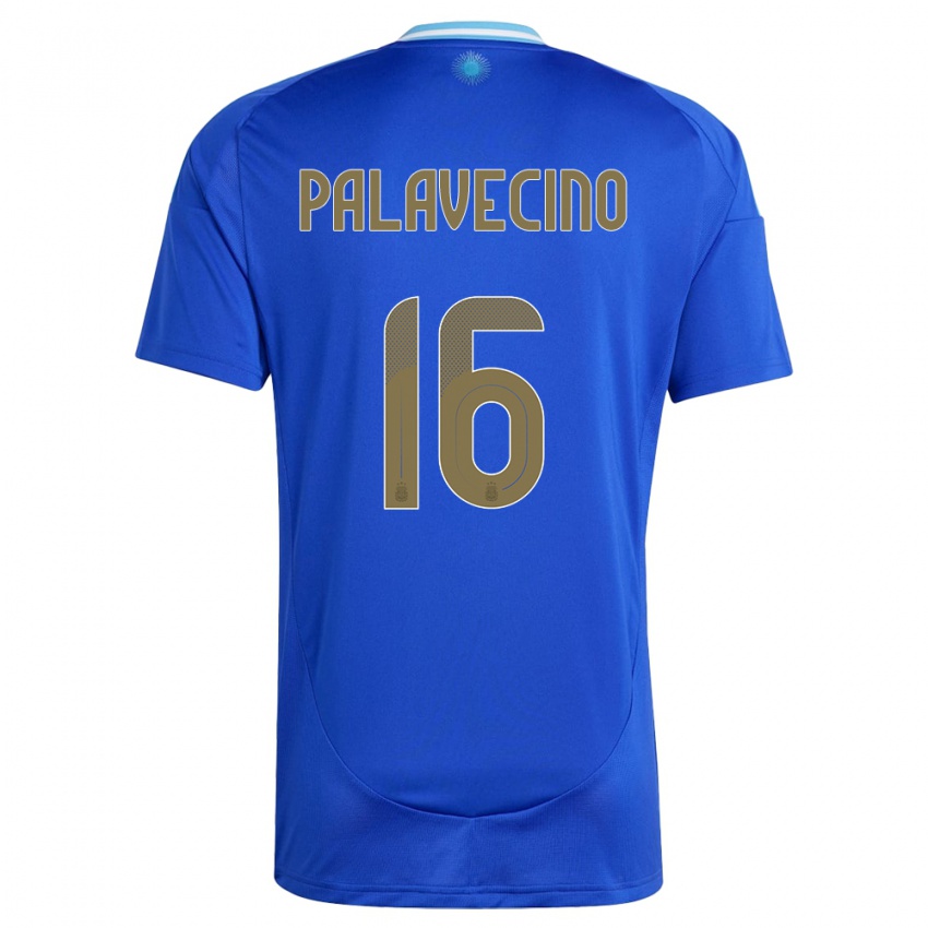 Herren Argentinien Nicolas Palavecino #16 Blau Auswärtstrikot Trikot 24-26 T-Shirt Schweiz