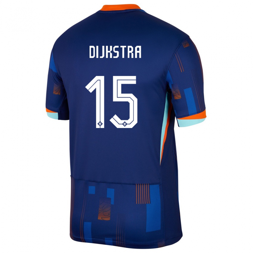 Herren Niederlande Caitlin Dijkstra #15 Blau Auswärtstrikot Trikot 24-26 T-Shirt Schweiz