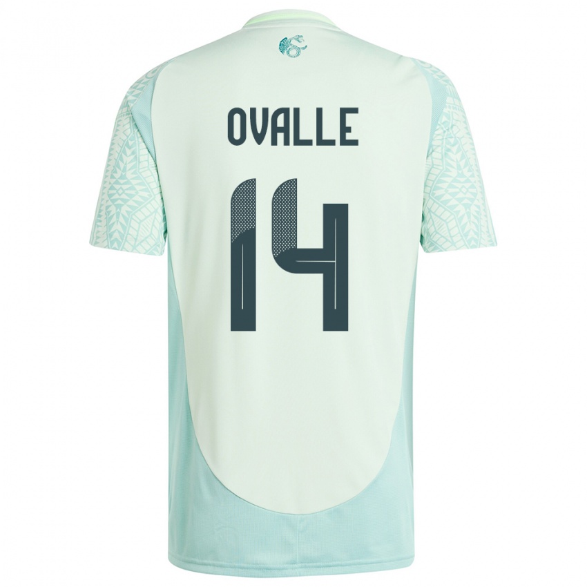 Herren Mexiko Jacqueline Ovalle #14 Leinengrün Auswärtstrikot Trikot 24-26 T-Shirt Schweiz
