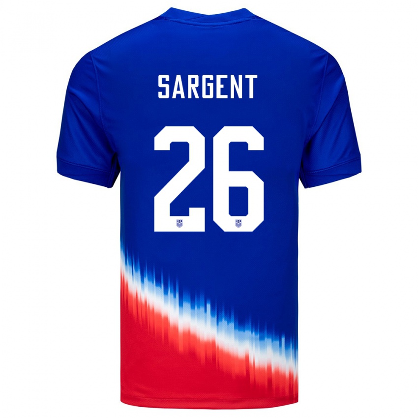 Homme Maillot États-Unis Josh Sargent #26 Bleu Tenues Extérieur 24-26 T-Shirt Suisse