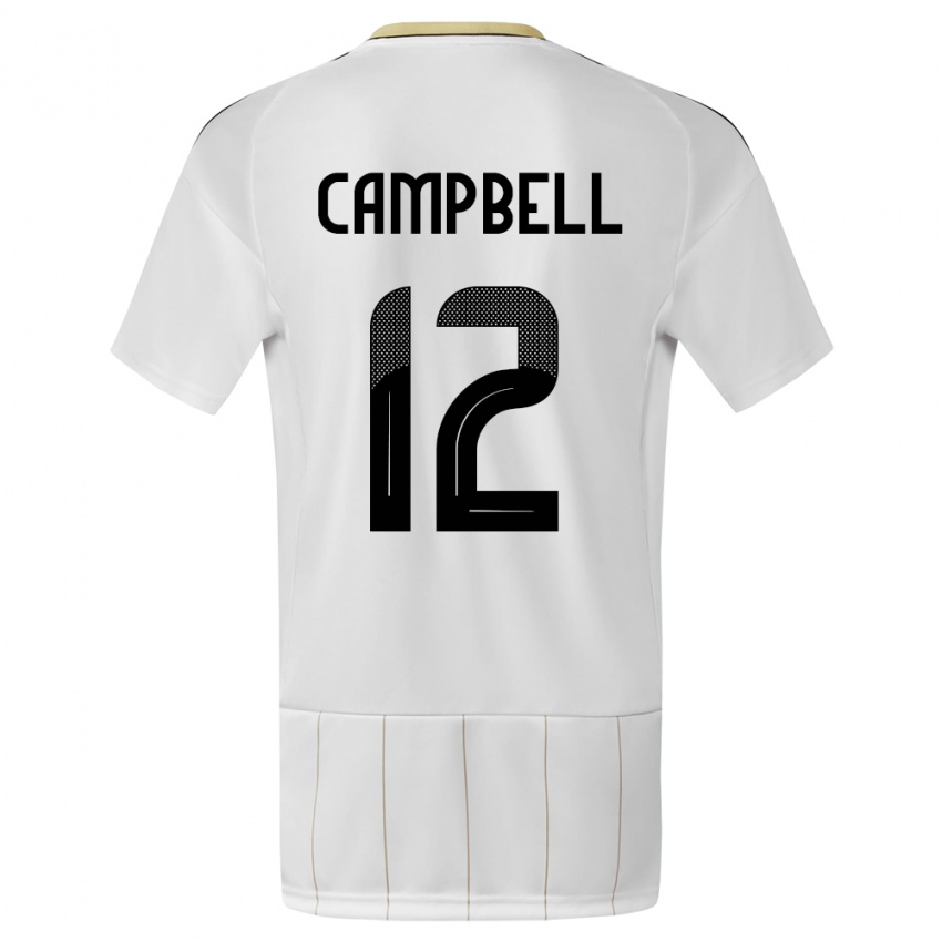 Herren Costa Rica Joel Campbell #12 Weiß Auswärtstrikot Trikot 24-26 T-Shirt Schweiz