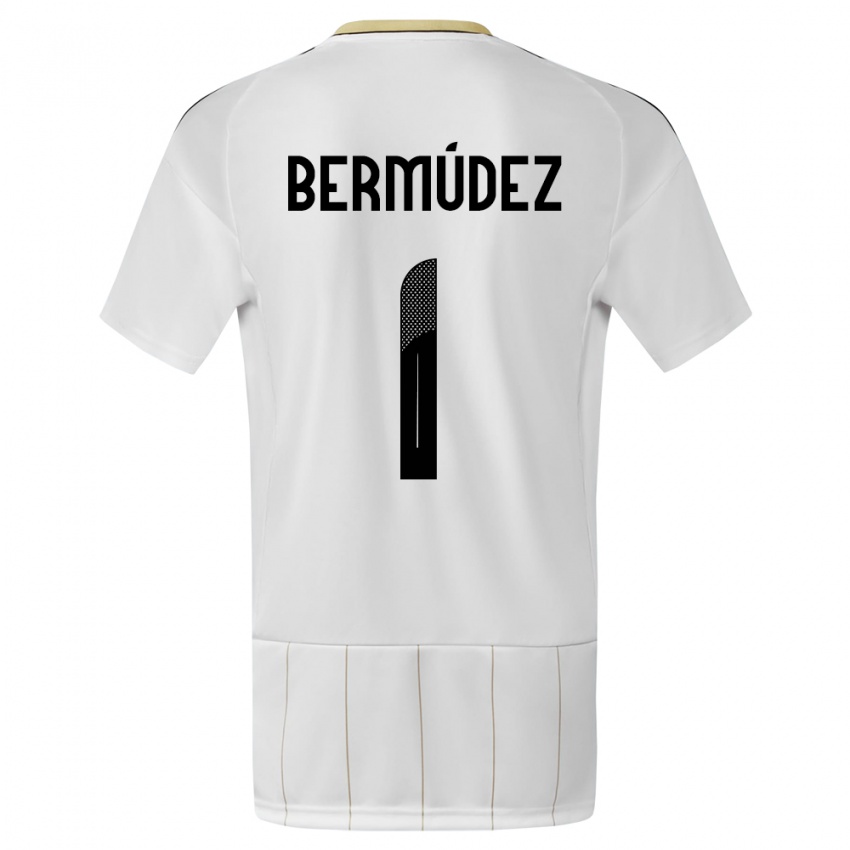 Herren Costa Rica Noelia Bermudez #1 Weiß Auswärtstrikot Trikot 24-26 T-Shirt Schweiz