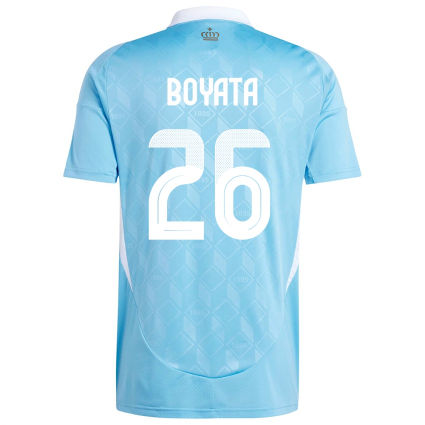 Herren Belgien Dedryck Boyata #26 Blau Auswärtstrikot Trikot 24-26 T-Shirt Schweiz