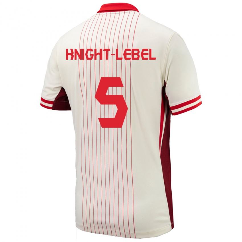 Herren Kanada Jamie Knight Lebel #5 Weiß Auswärtstrikot Trikot 24-26 T-Shirt Schweiz