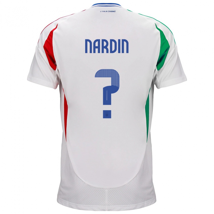 Herren Italien Federico Nardin #0 Weiß Auswärtstrikot Trikot 24-26 T-Shirt Schweiz