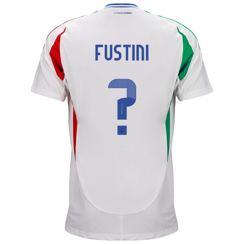 Herren Italien Kevin Fustini #0 Weiß Auswärtstrikot Trikot 24-26 T-Shirt Schweiz